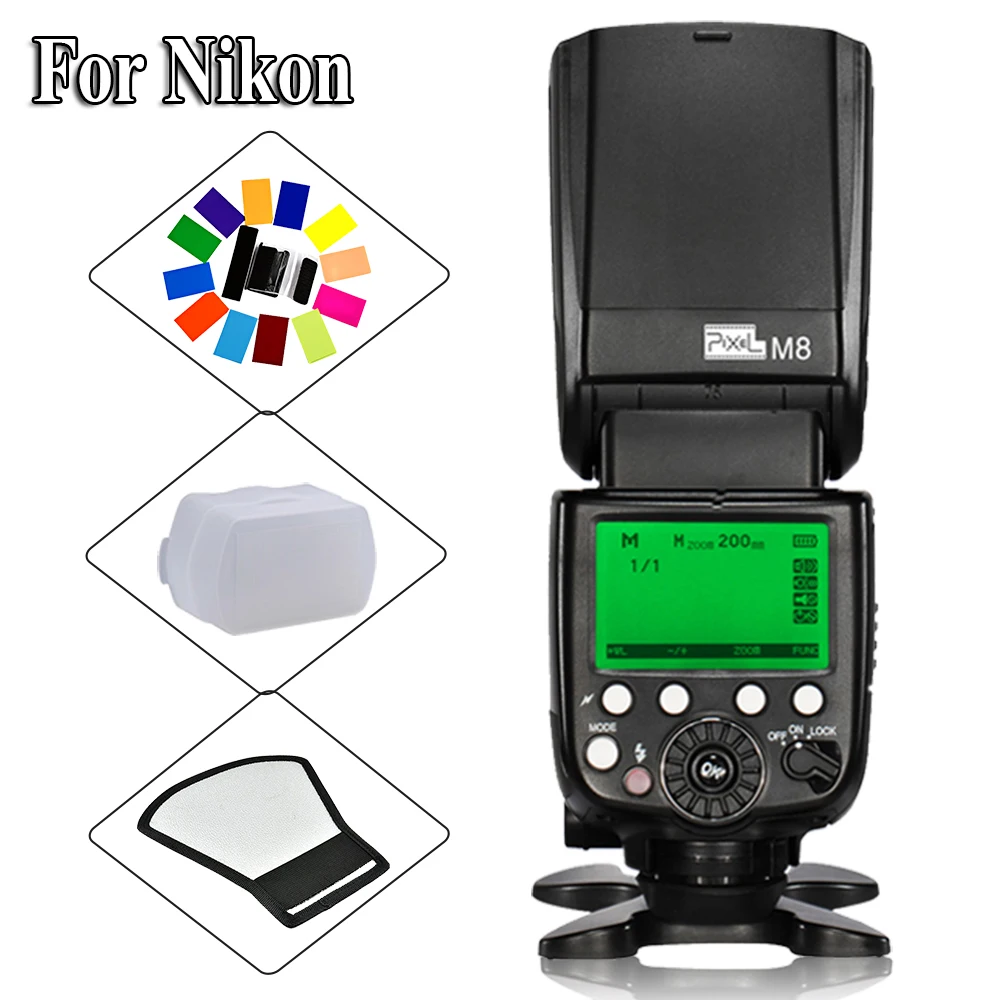 Для Nikon D7200 D300s D300 D200 D5100 D3000 DSLR камера Pixel высокая производительность M8 LCD M/MUL