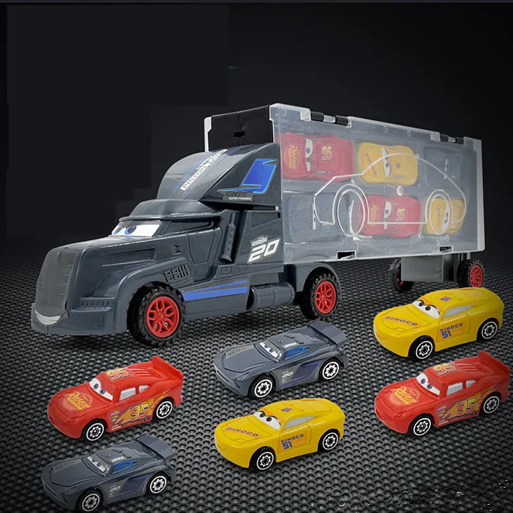 7 шт./компл. disney "тачки 3 Lightning McQueen Джексон Storm Мак дядя грузовик 1:55 литая игрушечная машинка Подарочные игрушки для детей