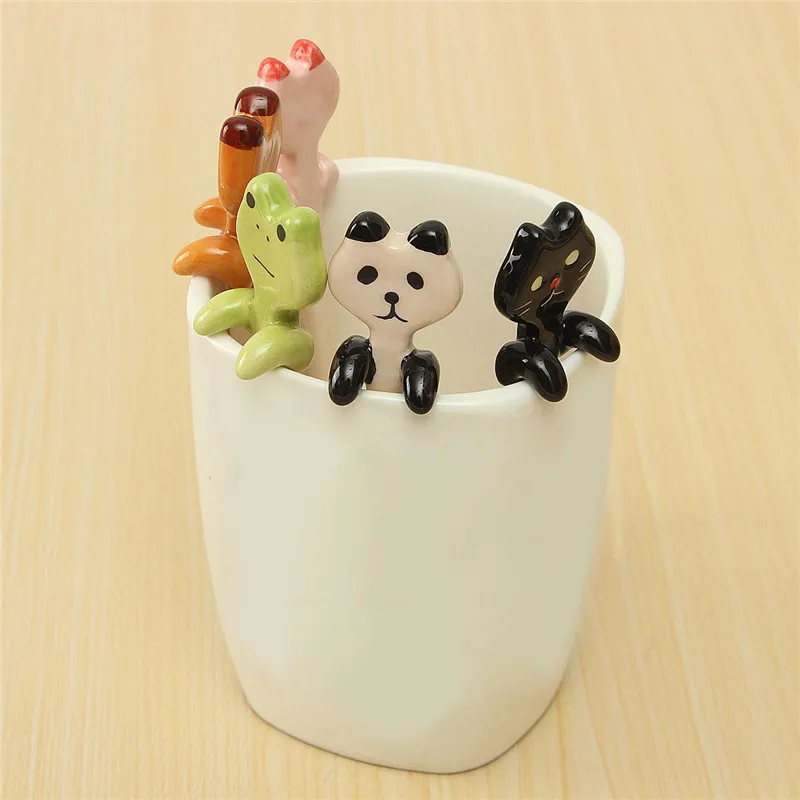 KCASA 1 шт. керамическая подвесная ложка для кофе столовая посуда с милыми