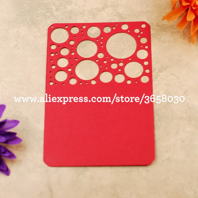 Bubble Dot Metal Die cutting Dies For DIY Scrapbooking Photo Album Decorative Embossing Folder 8072546 | Дом и сад