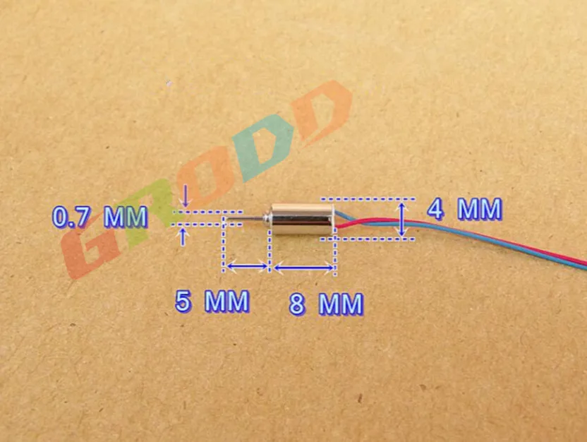 600 шт./лот высокоскоростной модель самолета DC Coreless Двигатель 04*08/3 В 70000 об./мин. для