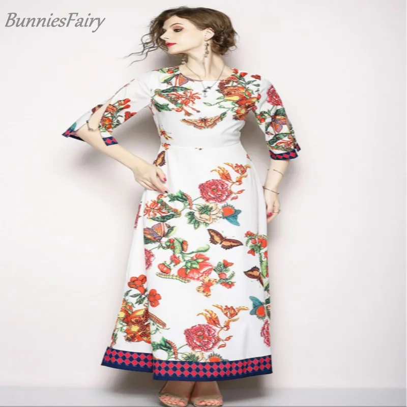 BunniesFairy 2018 Лето Prairie Chic Стиль Для женщин цветок бабочка животных Цветочный принт