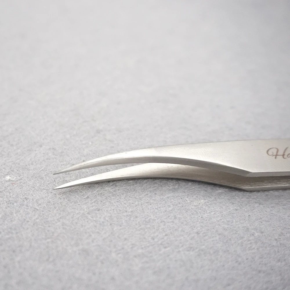 Пинцет для наращивания ресниц Eyemix пинцет Дельфин с золотыми перьями|tweezers for eyelash