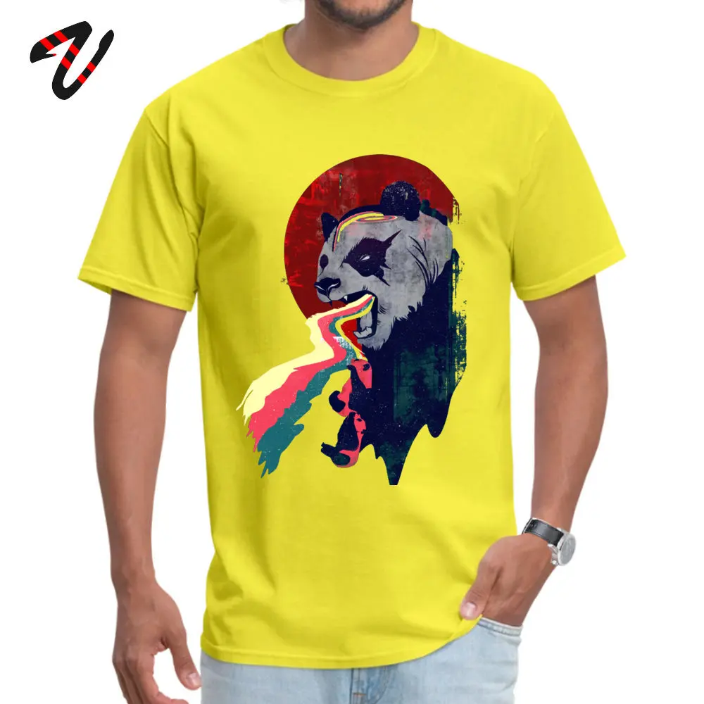 Летние футболки с круглым вырезом Angry Rainbow Panda Wolf мужские топы и на заказ Imagine Dragons