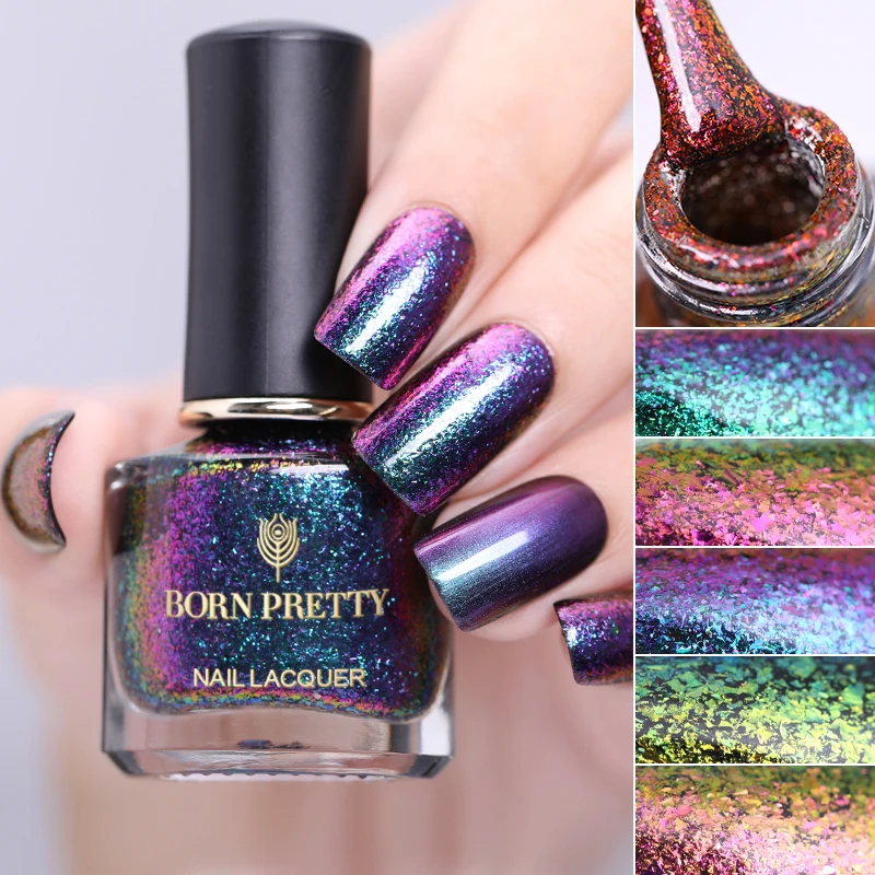Волшебный лак для ногтей BORN PRETTY 6 мл Блестящий лаки серии Gypsy Water дизайна