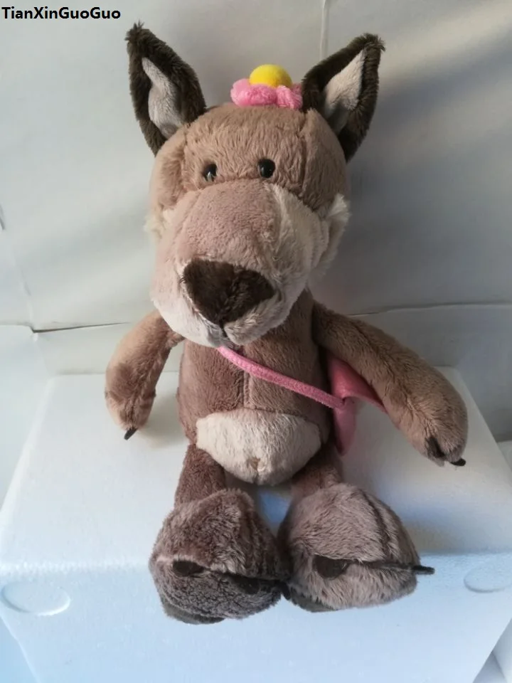 35 см Женский волк реальный кукла цветок на голову подарок w2498|wolf plush toy|wolf plushplush wolf |