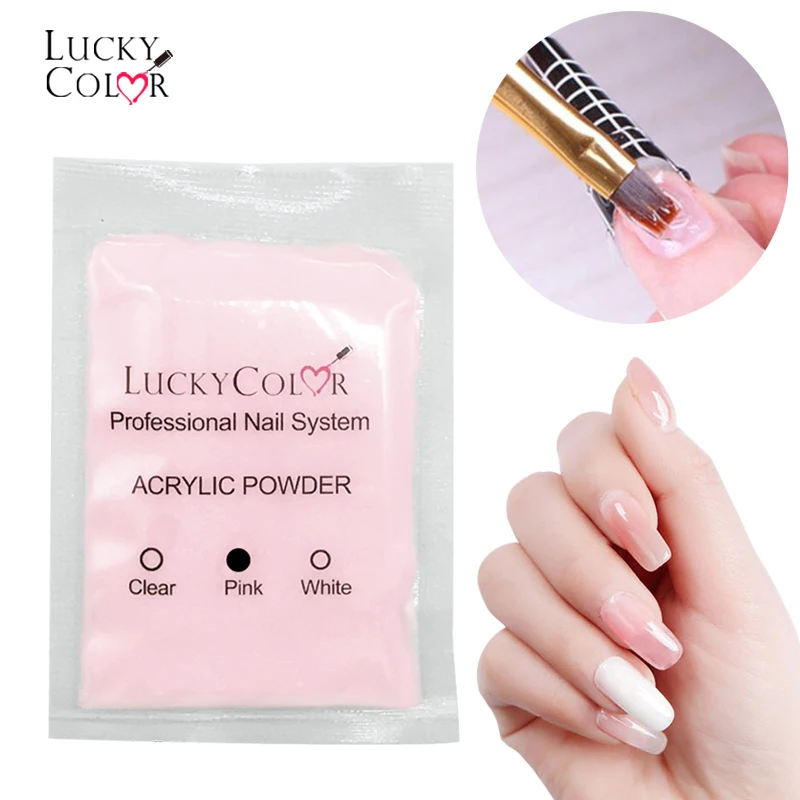Акриловый порошок прозрачный полимер для ногтей УФ гель наращивания 1 упаковка 100