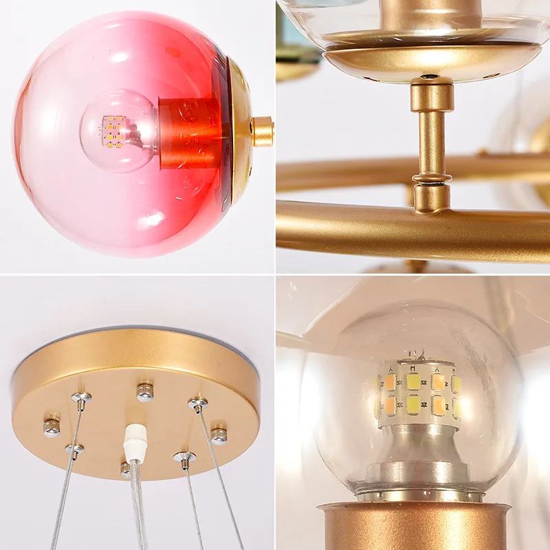 Living room lamps post-modern bubble color lighting 2019 new minimalist bedroom dining Chandelier | Освещение