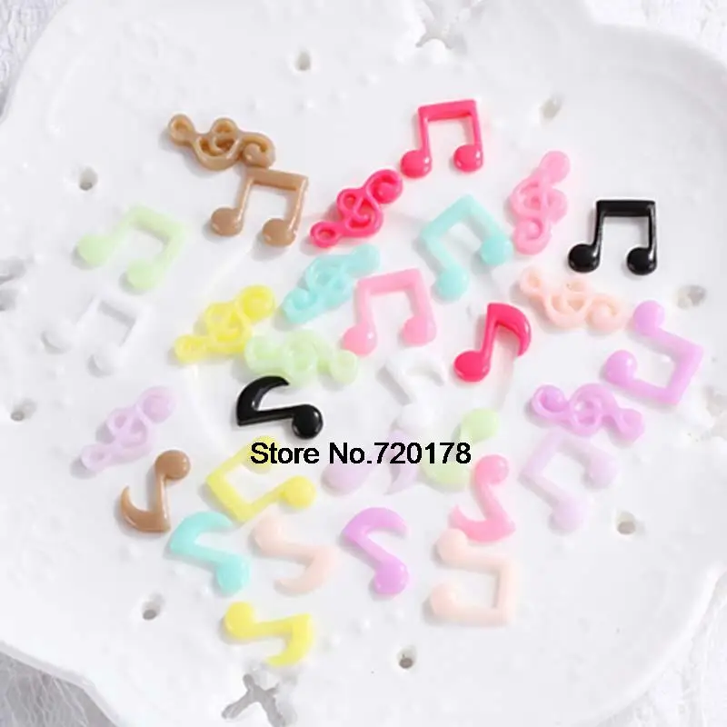 

Mixed Resin crafts small size music resin flatback cabochon scrapbook for DIY Embellishments 100pcs YZR562