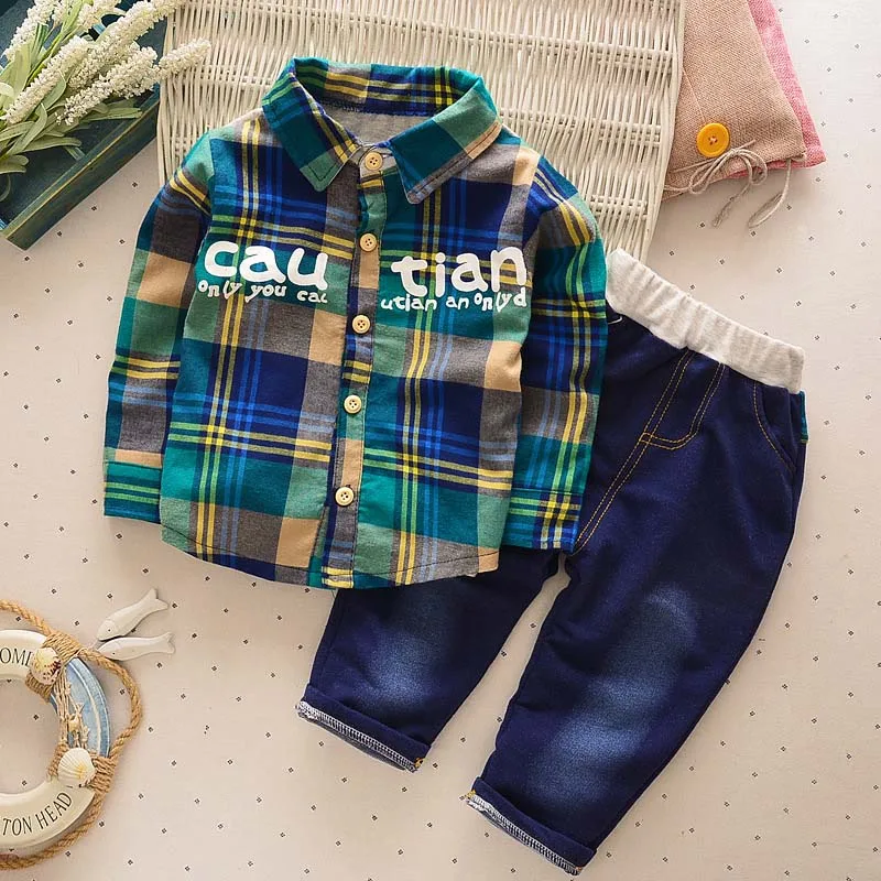 Children Clothing Boy Clothes Set 2019 Spring Autumn Fashion Gentleman Kids Toddler Baby Boys clothing set long sleeve | Детская одежда