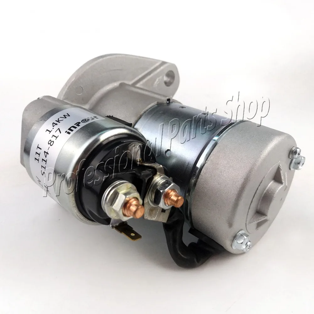 Новый Стартер S114-817 129242-77010 для HITACHI YANMAR 3JH3 3JH3E 129608-77010 129698-77010 18219 | Автомобили и