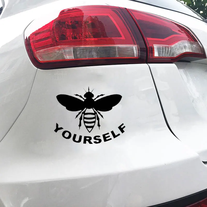 Bee Yourself стикер автомобиля мультфильм окно творческие наклейки смешные настройки