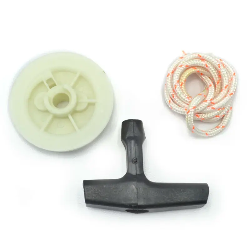 Бензопила стартер Запчасти веревка ротора ручка шкива сцепление линия пилу 017 018