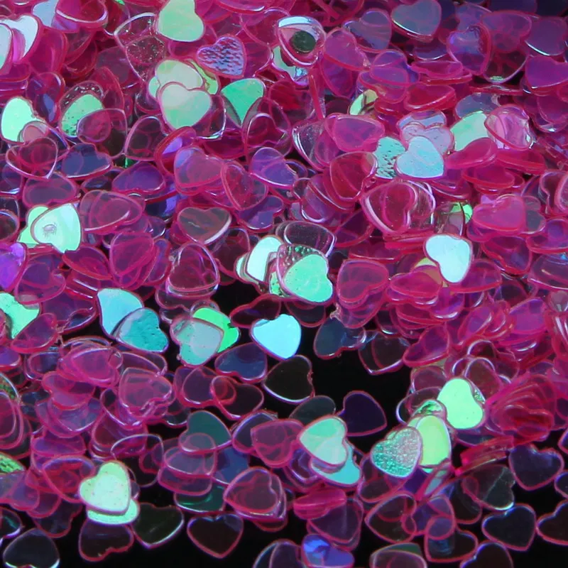 Элегантные Блестки для ногтей на День святого Валентина 3D блестки Персиковое