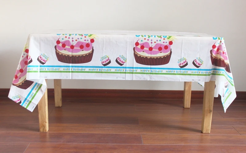Одноразовые пластиковые скатерти с днем рождения скатерть водостойкая для детей