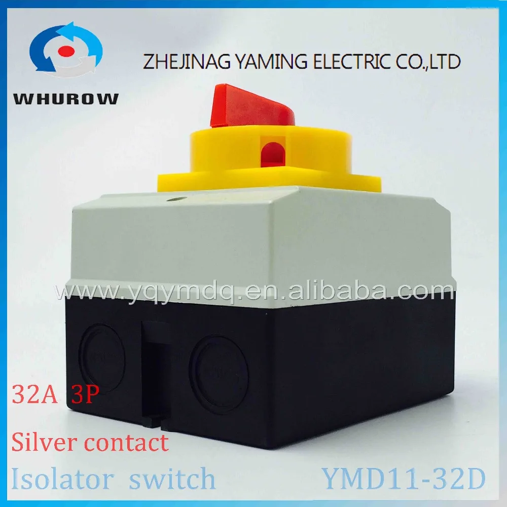 Изолятор переключатель YMD11 32D 3 P 690 V с защитной коробкой водонепроницаемый