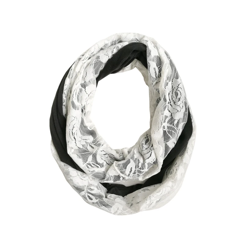 Модный шарф кольцо на шею 2020 Женский однотонный трикотажный из джерси с