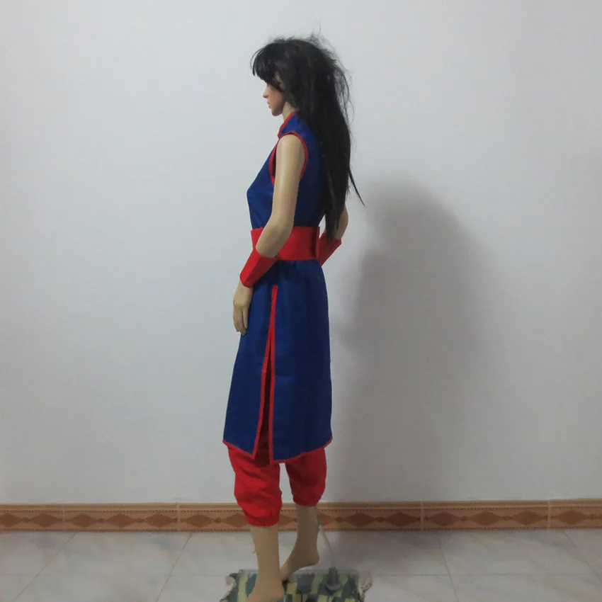 Женский костюм для косплея какарото Чичи из аниме голубой Чонсам на заказ |