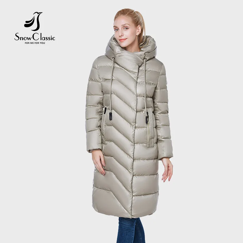 SnowClassic новая куртка Женская camperas mujer abrigo invierno пальто женщин парка Icepeak толстые деталь украшения модный дизайн