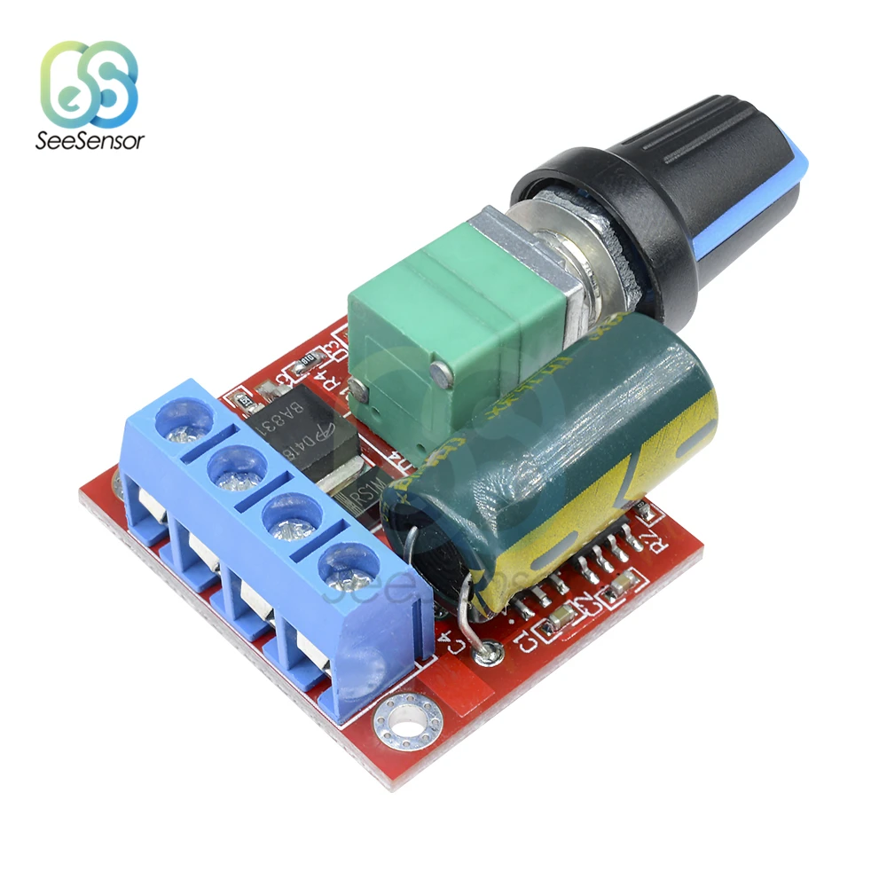 5A 90W PWM 12V Φ Module 4 5 V-35V Регулируемый регулятор скорости переключатель регулятора 24V |