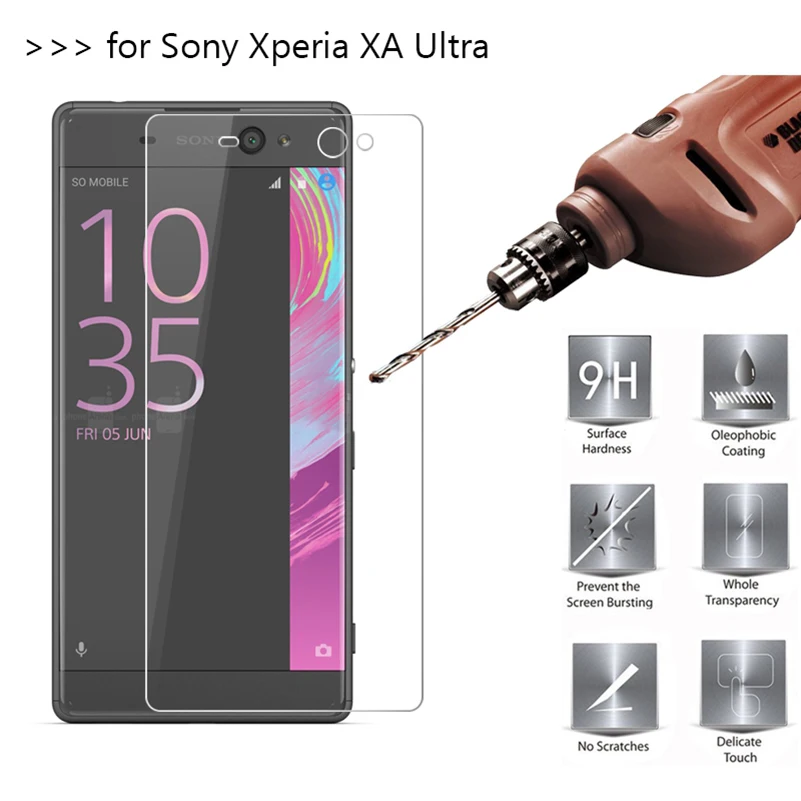 9H 2.5D 0 26 мм Премиум Закаленное стекло протектор для Sony Xperia XA Ultra C6 F3212 F3216 6 дюймов