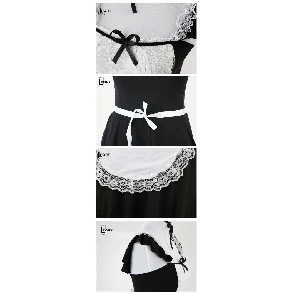 2019 женское сексуальное белье эротический костюм горничной эротическое белое