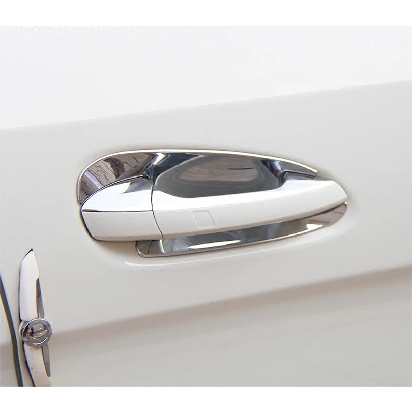 Автомобильный Стайлинг ABS Хромированная дверная ручка отделка чаша декоративная