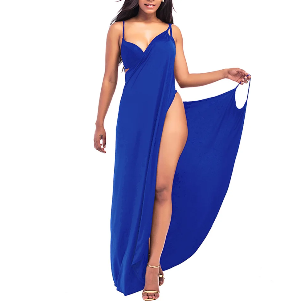 Длинное пляжное платье IASKY большие размеры накидка для пляжа 2017 яркого цвета