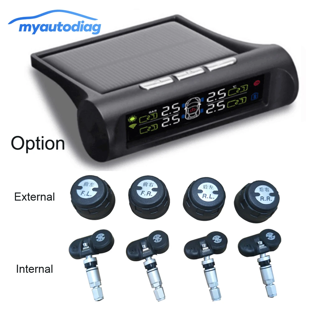 Акция 2018! Солнечная энергия TPMS автомобильная система контроля давления в шинах