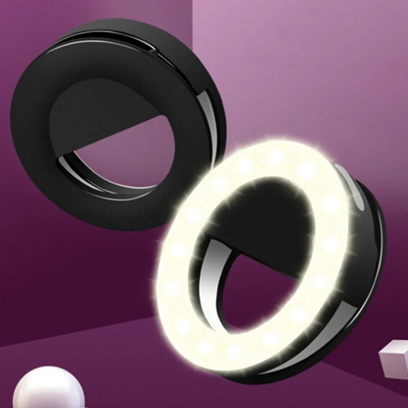 Usb вспысветильник для селфи с кольцом лампочка зажимом Iqm Vivaldi Picasso Nomi I506 I4510 Beat M I451