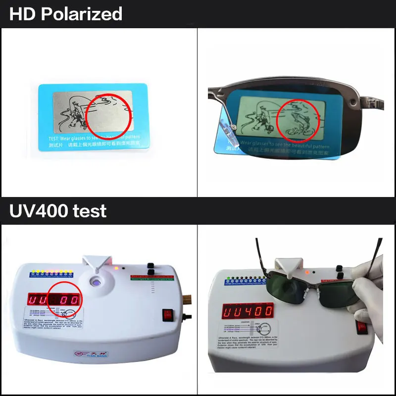 Солнцезащитные очки HD поляризационные UV400 Мужские классические модные брендовые