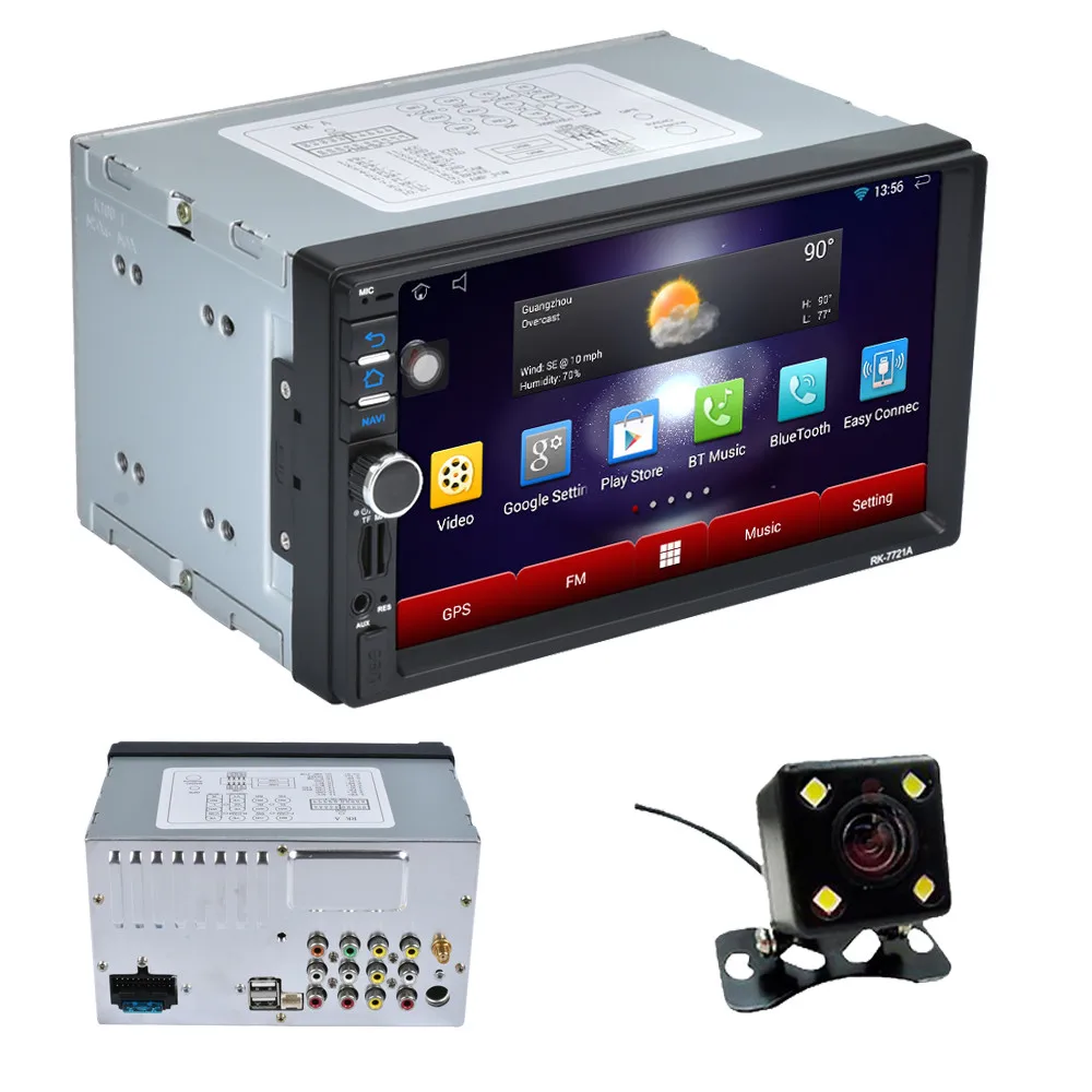 Arival 7 2Din стерео автомобильный Android MP5 плеер Bluetooth Сенсорное радио AM/FM+ камера электронные аксессуары дропшиппинг