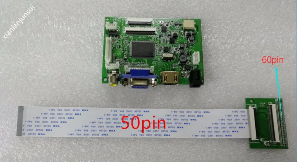 Аудио + VGA 2AV 6 2. 7 дюймов 8 60pin 800*480 комплект контроллера платы драйвера ЖК дисплея