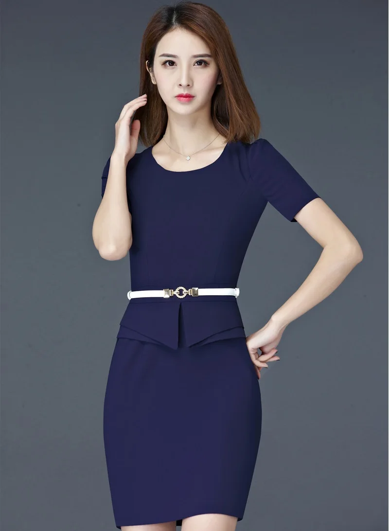Деловые элегантные летние приталенные модные Профессиональные женские платья