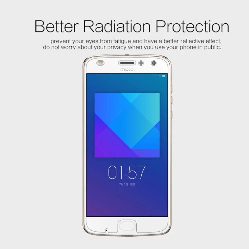 Для Moto Рола Z2 играют защитную пленку из 2 предметов Nillkin Высокое прозрачная пленка