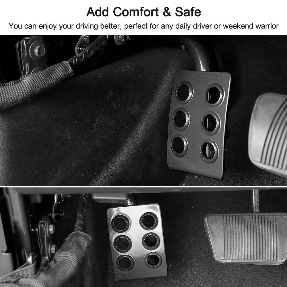 Металлическая подкладка для мертвой педали левая и боковая подставка ног