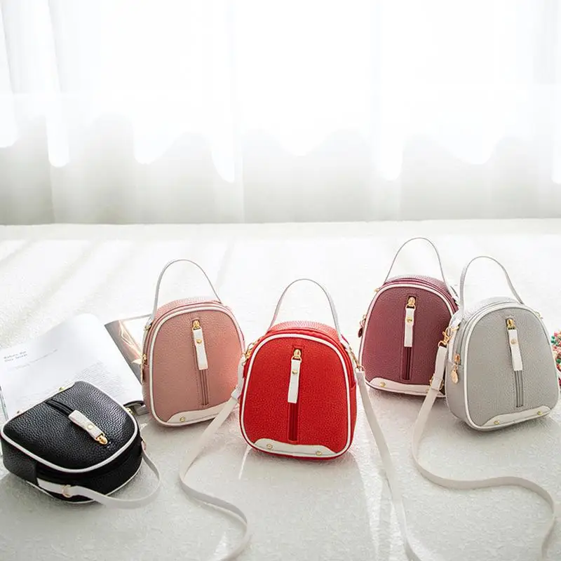 None женская простая сумка с текстурой личи через плечо повседневная сумка|Женские