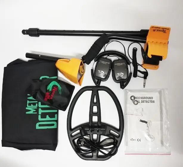 Orange with Bag Профессиональный Подземный металлоискатель MD6350 Золотоискатели MD-6350 Pinpointer Охотник за сокровищами ЖК-дисплей золотоискатель - Цвет: Orange with Bag
