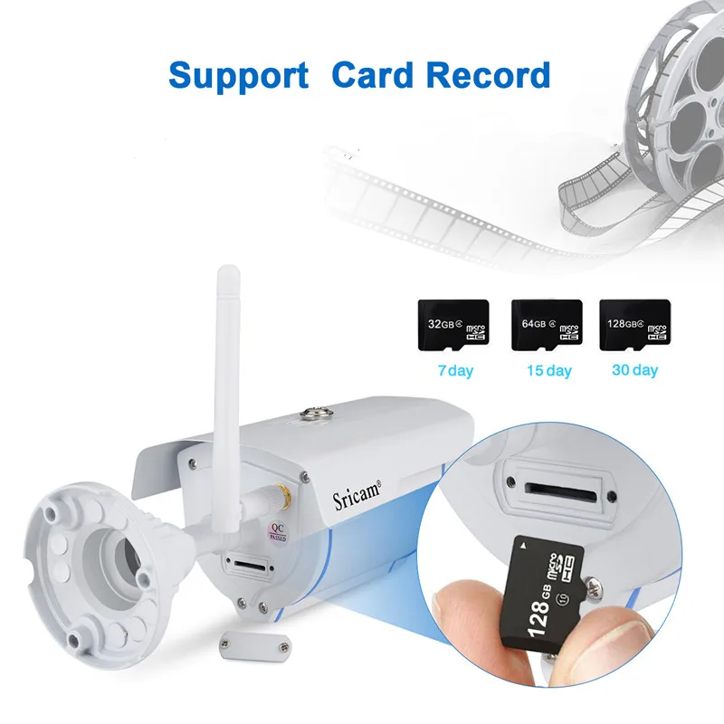 Sricam SP007 720 HD IP камера беспроводная WIFI 2 4 P2P Onvif sd карта наружная водонепроницаемая