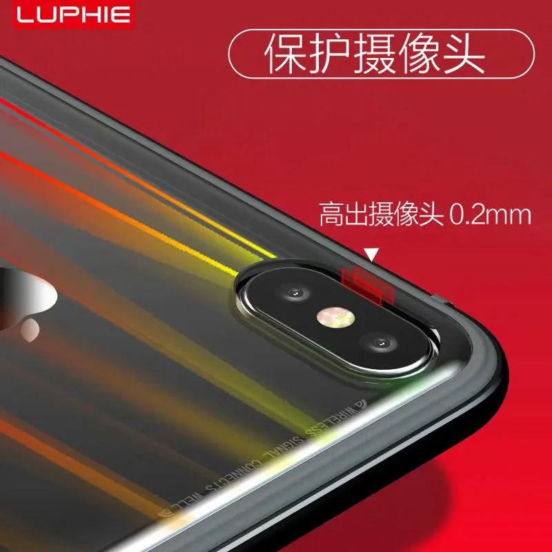 Чехол Luphie для iPhone XR чехол XS Max роскошный Алюминиевый металлический бампер рамка и