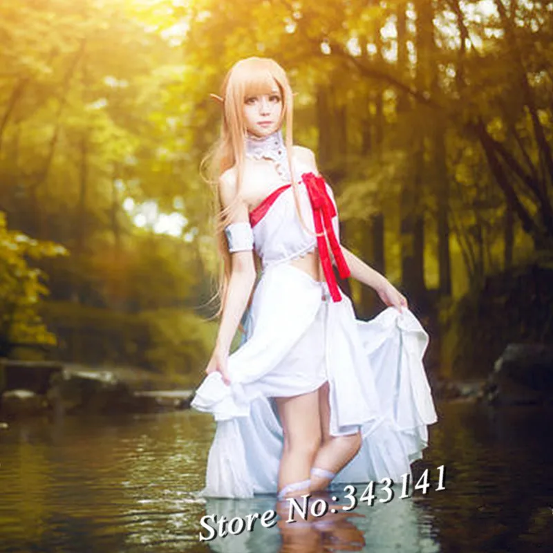 Юки Асуна Фея Королева одежда юбки когда заключенный Косплей костюмы японского