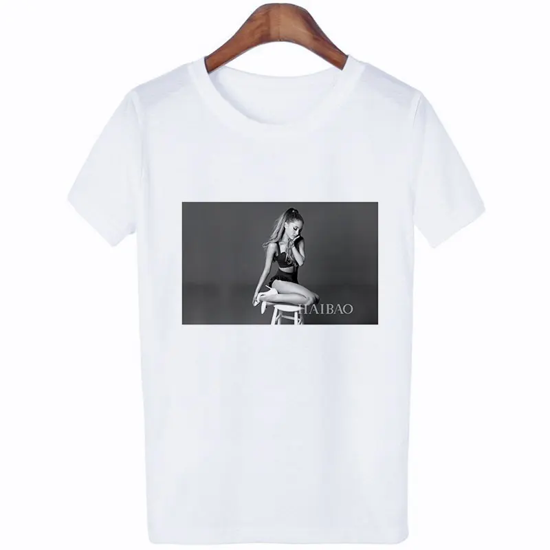 Женская одежда летняя новая футболка Ariana Grande модная хипстерская футболка для отдыха Harajuku Эстетическая уличная женская футболка - Цвет: 1589