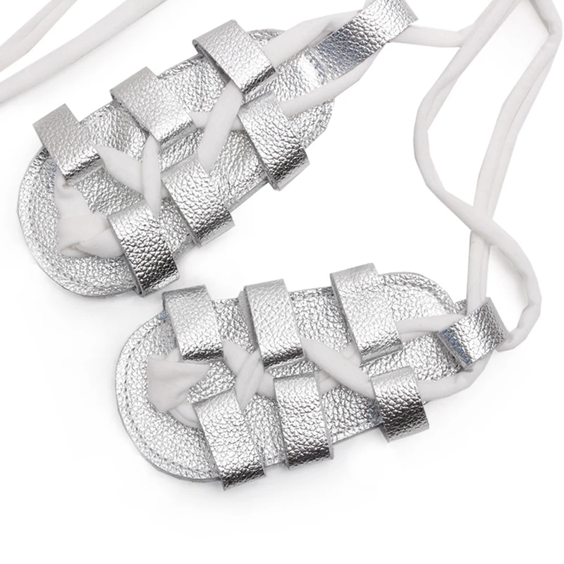 Детская обувь летние сандалии гладиаторы принцессы на плоской подошве для