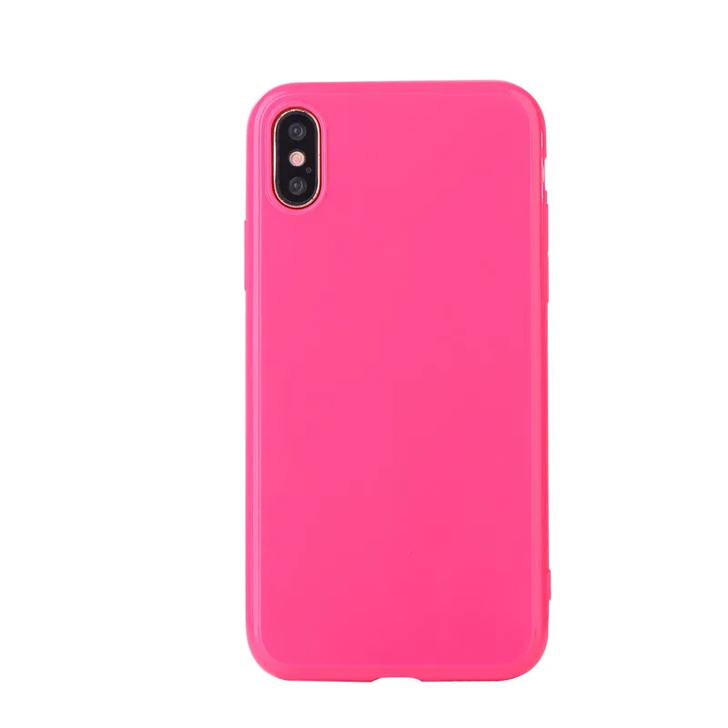dark rose ТПУ карамельного цвета силиконовый однотонный Желейный чехол для iPhone 11 Pro Max Мягкий ТПУ чехол для 5C 6 7 8Plus 5 5S SE 6Plus X XS чехол для Max XR - Цвет: dark rose