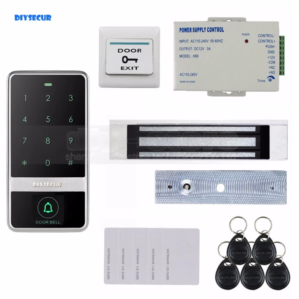 

RFID-считыватель DIYSECUR 8000, 125 кГц, с сенсорной клавиатурой