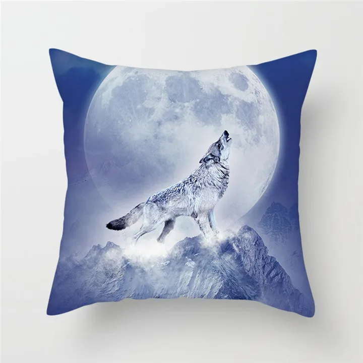 Fuwatacchi Wolf чехол для подушек с крупным планом для животных Дикая жизнь бросок наволочка для автомобиля диван для дома дикое животное декоративные подушки - Цвет: PC06810