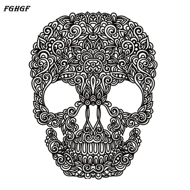 Fghgf череп Временные татуировки Стикеры Водонепроницаемый временные Средства