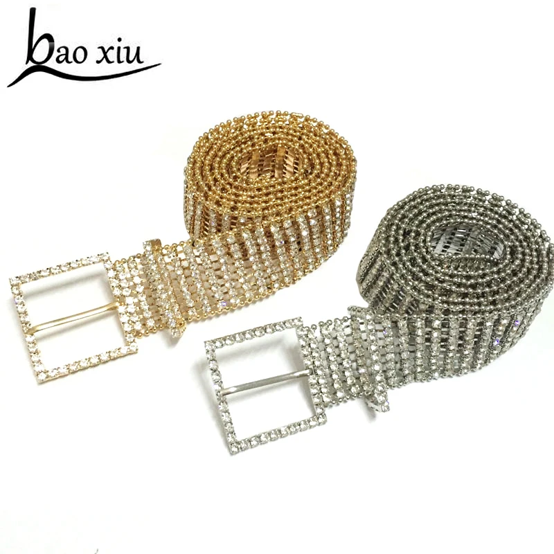 Новые Кристаллы Свадебные Аксессуары Широкий металлической цепочкой женские