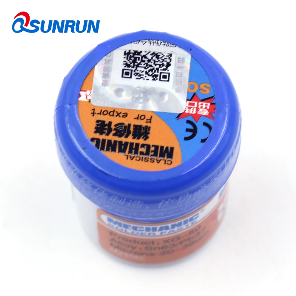 Qsunrun 1 шт. SODIAL (R)/механика состоящий из пайка паяльная паста XG 50 38 г Sn63/Pb37 25
