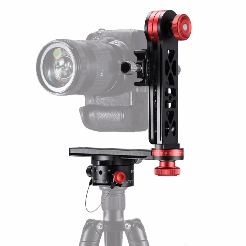

PULUZ 720 Degree Camera Panoramic Aluminum Alloy Tripod Ball Head kits &3/8 Quick Release Plate&1/4''Screw Fixed Plate for DSLR